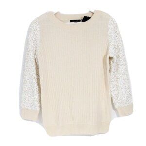 Rachel Zoe Women Wool Sweater NEW Small Sequin Top Pullover